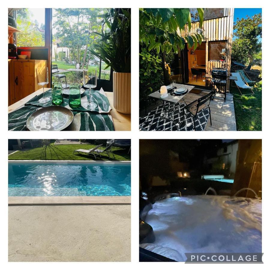 Saint-Jean-de-Moirans La Cabane Du 375, Piscine Clim,Jacuzzi Et Insolite المظهر الخارجي الصورة